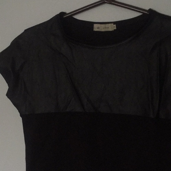 Black Faux Leather Shirt - Picture 2 of 5